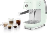 SMEG ECF03PGEU 50's Style Handmatige Espressomachine - Watergroen 10