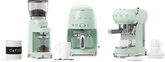 SMEG CGF11PGEU Koffiemolen 50's Style - Pastel Groen 7