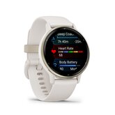 Garmin vívoactive® 5, Ivory en Cream Gold 4