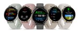 Garmin Venu® 3S, Soft Gold rand van roestvrij staal met French Grey behuizing en siliconen band 8