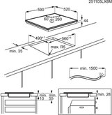 AEG TN64IA04IB 5000 Inbouw Inductiekookplaat - 60 cm  2