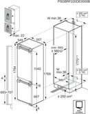 AEG TC7CS181AF 7000 NoFrost CoolAssist Inbouw Koel-vriescombinatie 2