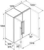 Liebherr XRFsd 5230-22 Amerikaanse Koelkast  3