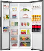 ETNA AKV6178RVS Amerikaanse Koelkast 3