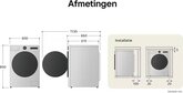 LG F4DR9537S2W Was-droogcombinatie  13