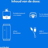 Nutribullet Portable - Blender To Go - Mini Blender - Blauw 4