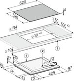Miele KM 8565 FL Inbouw Inductiekookplaat  2
