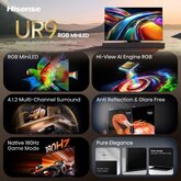 Hisense 85UR9S RGB MiniLED 4K 180Hz Smart TV (2026) 4