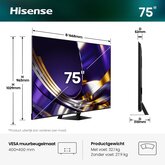 Hisense 75U79S PRO Hi-QLED MiniLED Pro 4K 165Hz Smart TV (2026) 3