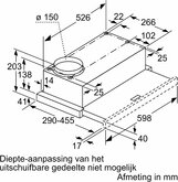 BOSCH DFM064W55 Serie 2 Vlakscherm Afzuigkap 2