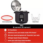 Instant Pot Pro 7,6L Multicooker 10-in-1 10