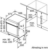 Siemens SN53ES25CE iQ300 extraKlasse Inbouw Vaatwasser  2