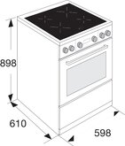 ETNA FI660RVS Inductie / Elektro Fornuis 2