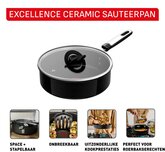 Tefal G20732 Excellence Ceram Hapjespan met Deksel - 24 cm  4