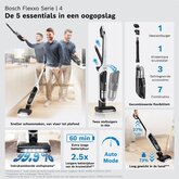 BOSCH BHH4WM28 Serie 4 Flexxo 28 Vmax Steelstofzuiger 6