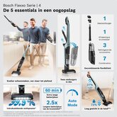 BOSCH BCH4SM28 Serie 4 Flexxo 28 Vmax Steelstofzuiger 13