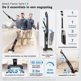 BOSCH BHH4GN28 Serie 4 Flexxo 28 Vmax Steelstofzuiger 2