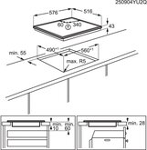 AEG TN64RA00XB 300 Radiant Hob Keramische Kookplaat 2