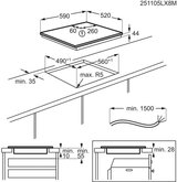 AEG TO64IB00FZ 6000 Bridge SaphirMatt Inbouw Inductiekookplaat 2