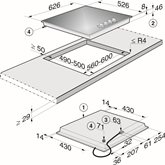 Miele KM 3010 G Gaskookplaat 2