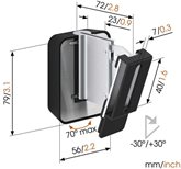 Vogel's SOUND 3200 universele muurbeugel voor speakers 6