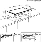 AEG HK854870FB keramische kookplaat 12