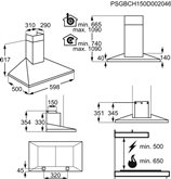 AEG DKB4650M Schouwkap 2