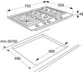 ATAG HG7511EBA MATRIX gaskookplaat 2
