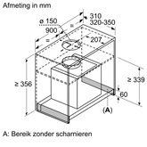 Bosch DBB96AF50 Serie 4 geintegreerde afzuigkap 7