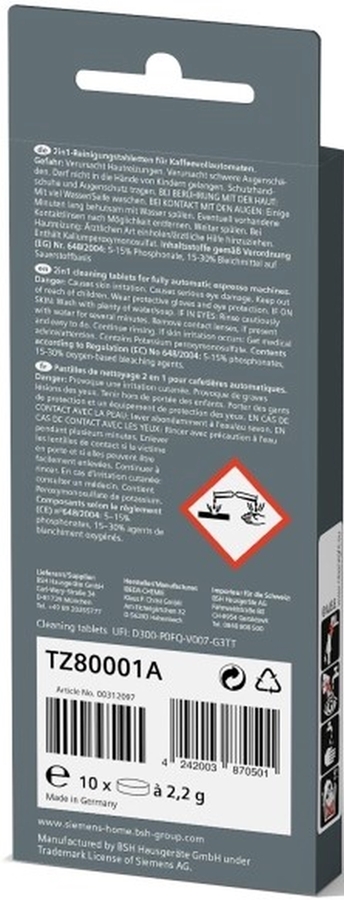 Siemens TZ80001A reinigingstabletten 2