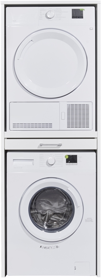 Wastoren WSTT185 Kast voor Wasmachine & Droger met Uittrekplateau - Wit 1