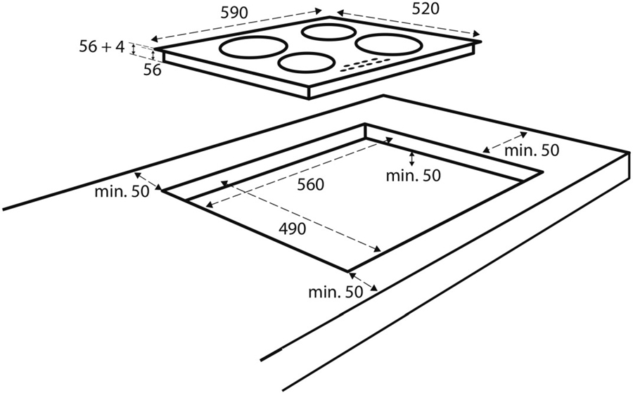 Inventum IKI6035 Inbouw Inductiekookplaat 2
