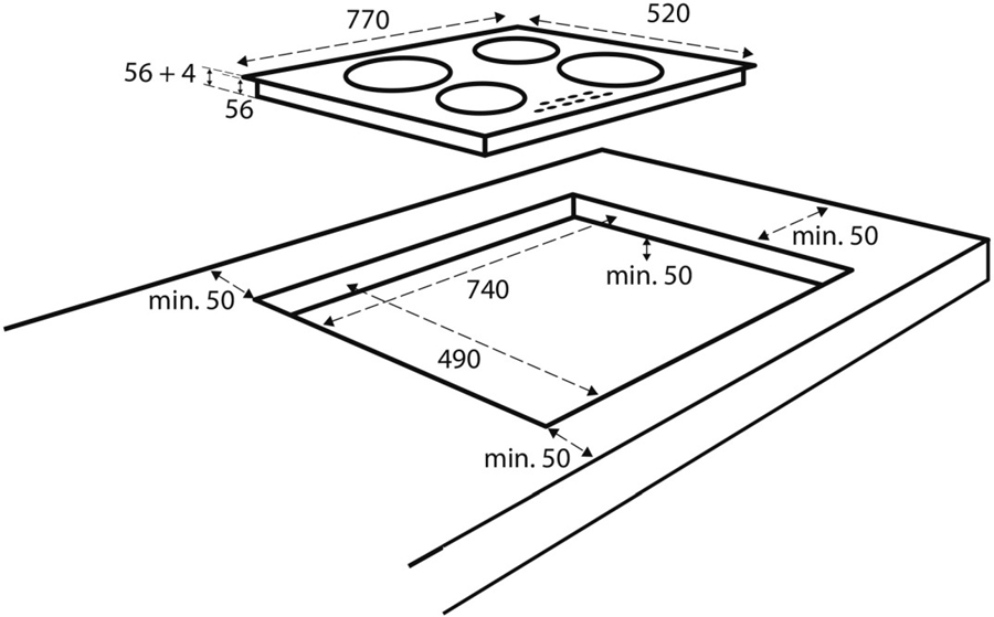 Inventum IKI7735 inductie kookplaat 2