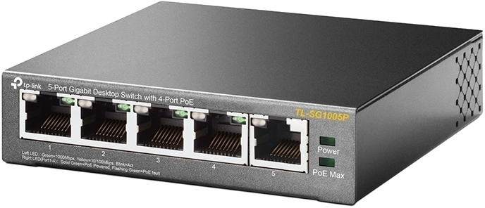 TP-Link 5-poort Switch met 4 PoE-poorten 4