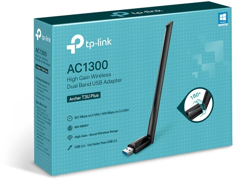 TP-Link Archer T3U Plus Wifi USB-adapter 3