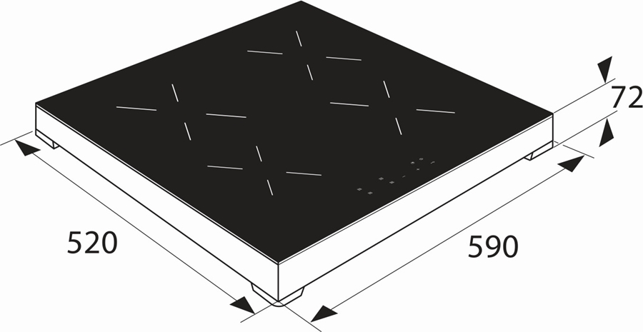 ETNA KIV164RVS inductie kookplaat 9