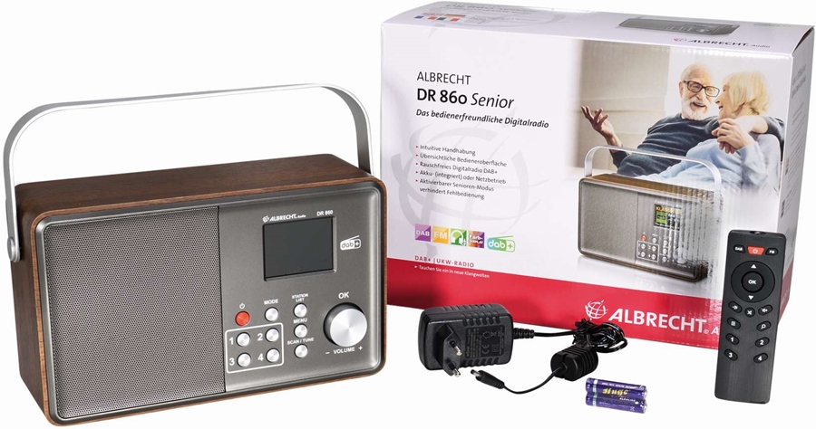 Albrecht DR 860 Senior draagbare DAB+ radio 7
