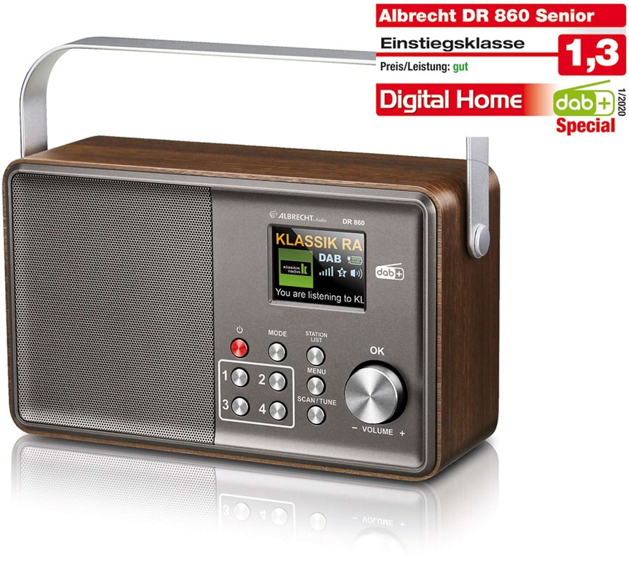 Albrecht DR 860 Senior draagbare DAB+ radio 8