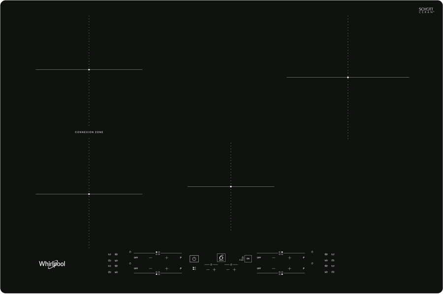 Whirlpool WB B4877 NE Inbouw Inductiekookplaat 1