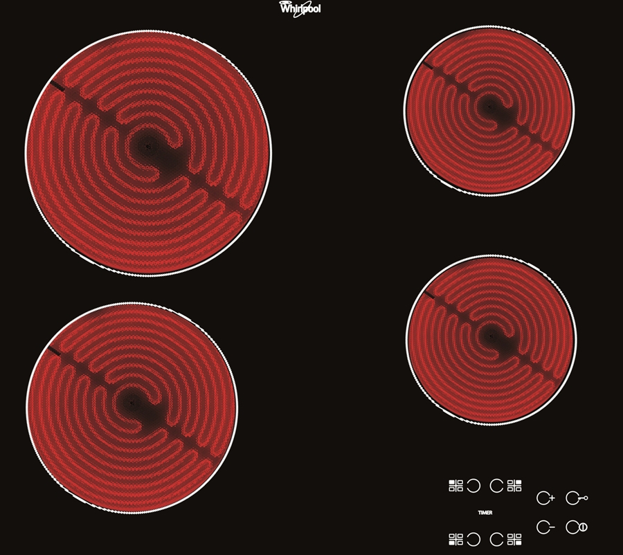 Whirlpool AKT 8090/NE keramische kookplaat 1