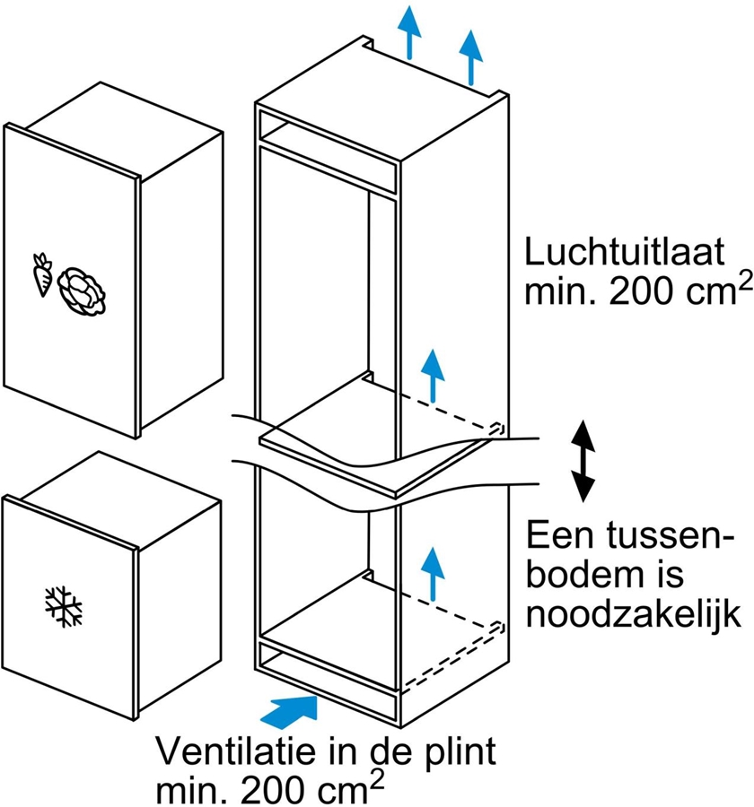 Siemens GI21VAFE0 iQ500 Inbouw Vriezer 6