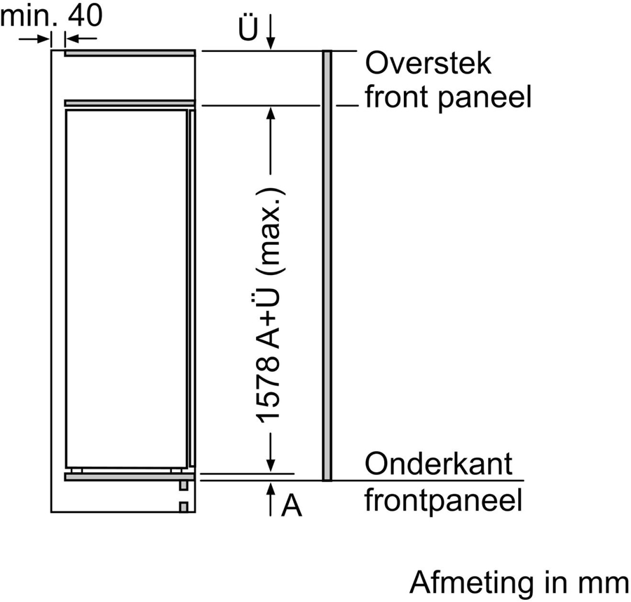 Siemens KI72LADE0 inbouw 1-deurskoelkast 4