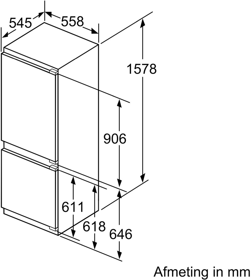 Siemens KI77SADE0 inbouw koelvriescombinatie 10