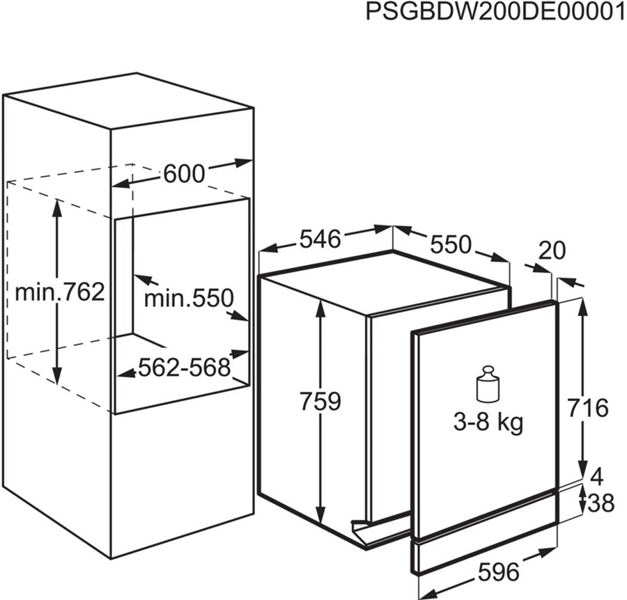 AEG FSE63307P QuickSelect AirDry volledig geintegreerde vaatwasser 2