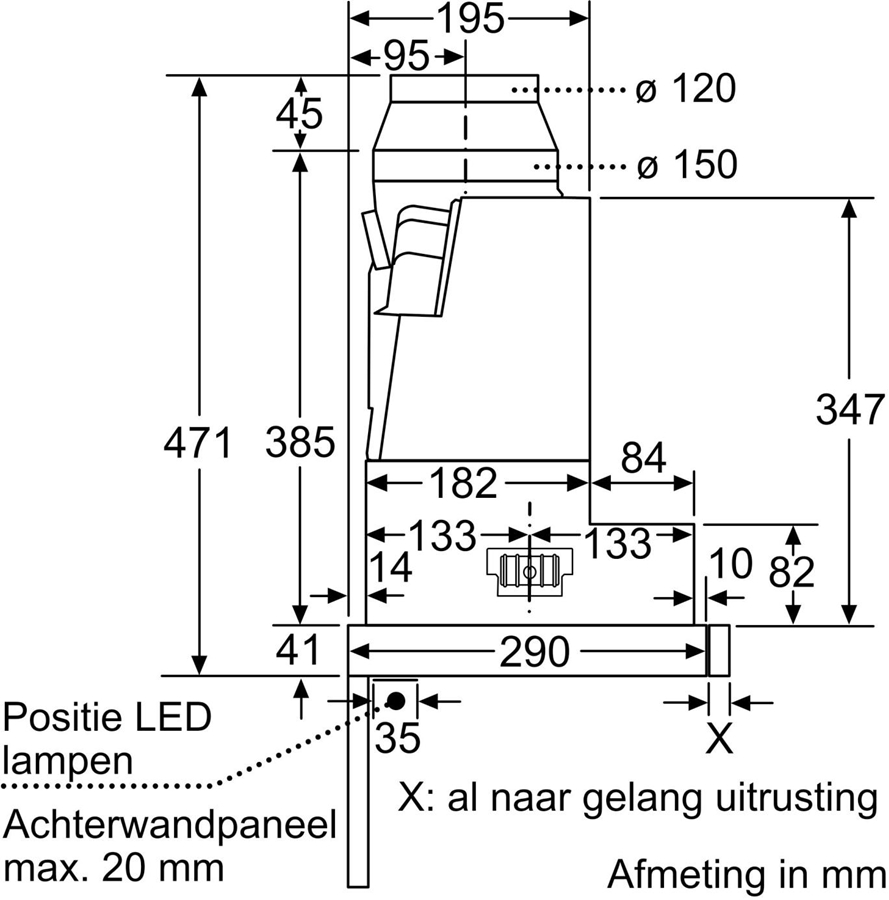 Siemens LI67SA531 iQ300 vlakscherm afzuigkap 7