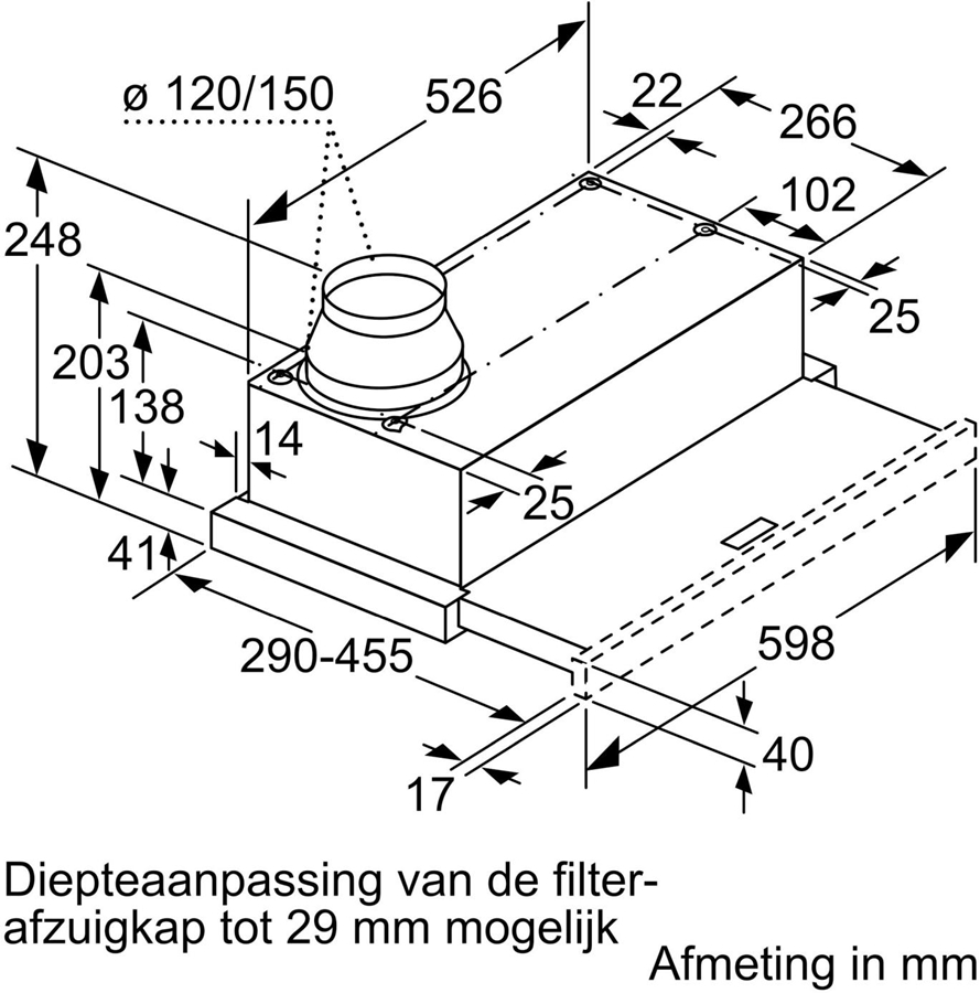 Siemens LI64MB521 iQ100 vlakscherm afzuigkap 3