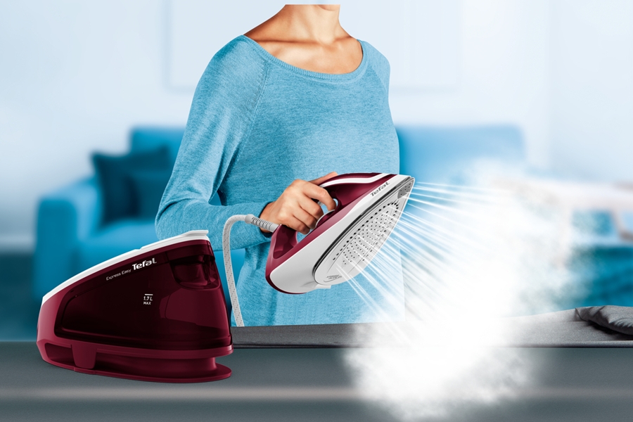 Tefal SV6130 Express Easy Stoomgenerator - Rood/Wit 11