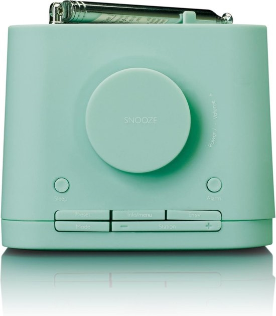 Lenco CR-620 - Wekkerradio met DAB+ en AUX-uitgang Groen 2