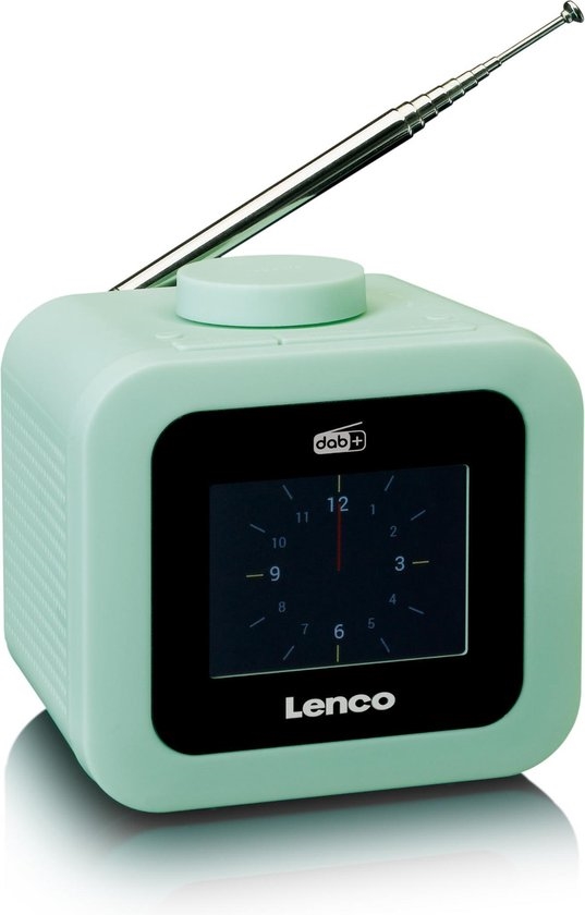 Lenco CR-620 - Wekkerradio met DAB+ en AUX-uitgang Groen 4
