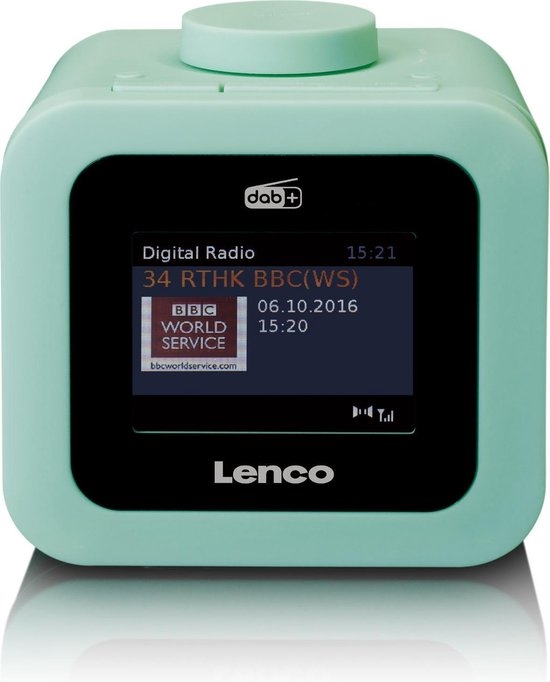 Lenco CR-620 - Wekkerradio met DAB+ en AUX-uitgang Groen 6